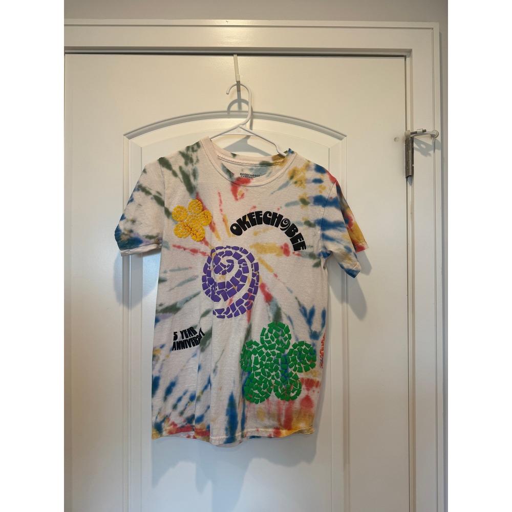 Okeechobee Experience Tie Dye‎ Graphic Tee Festival 5 Year Anniversary S